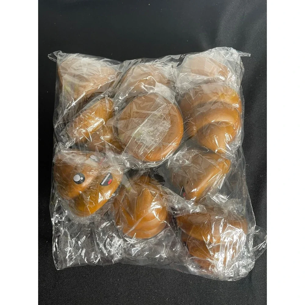 Set of 10 Funny Emoji Poop‎ Stress Balls Squishy Toy Novelty Gag Gift